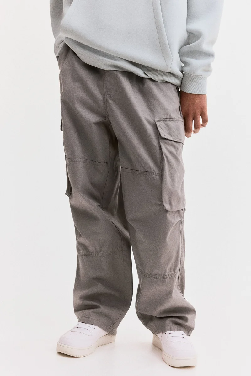 H&M Cotton canvas parachute trousers