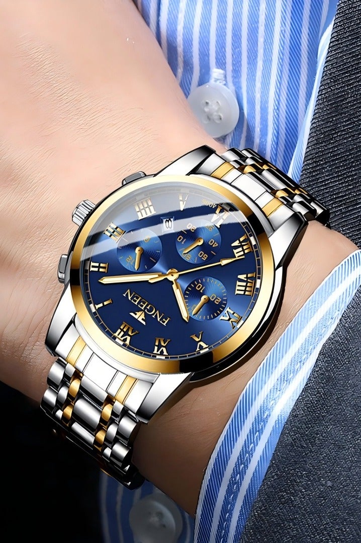 فنجين ساعة زوجين من الكوارتز المضيئة من الفولاذ المقاوم للصدأ للرجال والنساء - Image 5