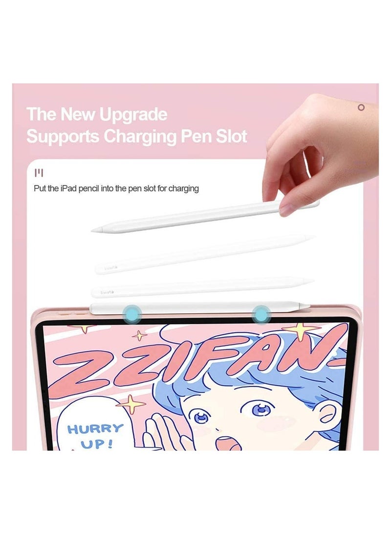 SYOSI KASTWAVE Keyboard Case with Mouse for iPad Mini 6, for iPad Mini 2021 Detachable Wireless Bluetooth Keyboard Pencil Holder Slim Leather Smart Cover 8.3 inch Pink - Image 2