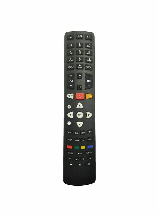 Universal Tv Screens Remote Control Black