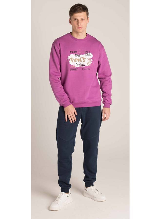 Marco Bergamo Sweatshirtwith Conterste Print - Image 1