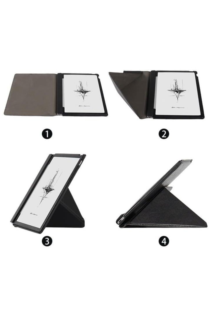 عام غطاء ذكي متوافق مع Onyx Boox Note X5 / Note X5S 10.3 بوصة 2025 - حافظة مغناطيسية متعددة الطيات مع حامل مدمج ومقلمة مدمجة للأقلام. - Image 2