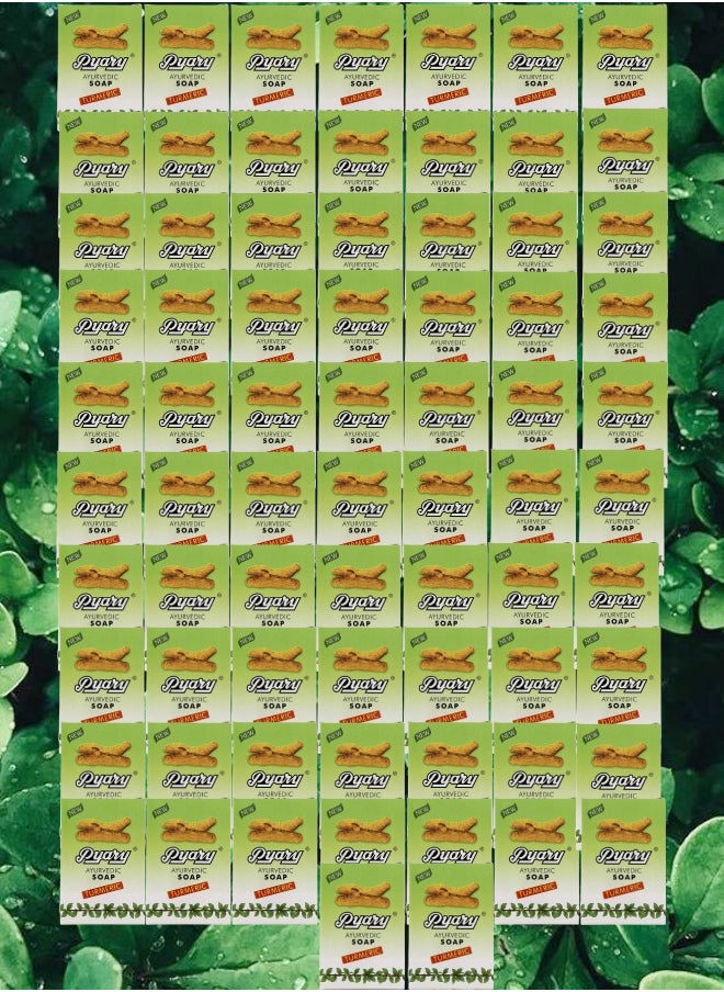 Pyary - 72 Pieces Ayurvedic Soap Tumeric - Image 1