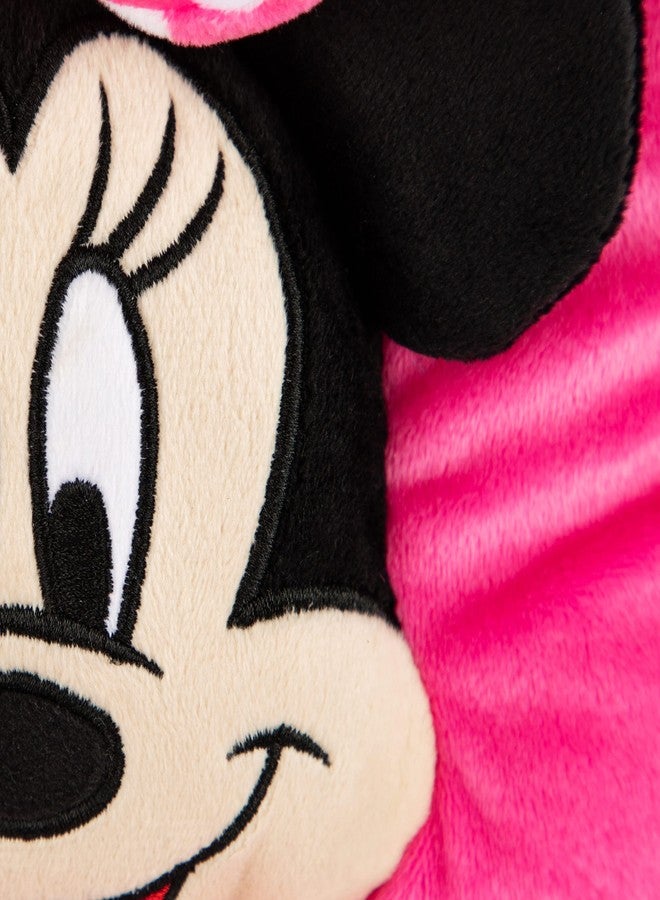 Jay Franco Disney Minnie Mouse Kids 3D Snuggle Pillow, 15 x 11 Inches - Super Soft Polyester Microfiber Plush Stuffed Animal, Cuddle Companion, Pink (Officially Licensed Disney Product) - Image 5