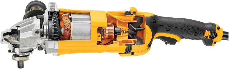 DEWALT 180Mm 2400W Large Angle Grinder With Lock-On Switch, Yellow/Black, Dwe4557-B53 Year Warrnty - Image 3
