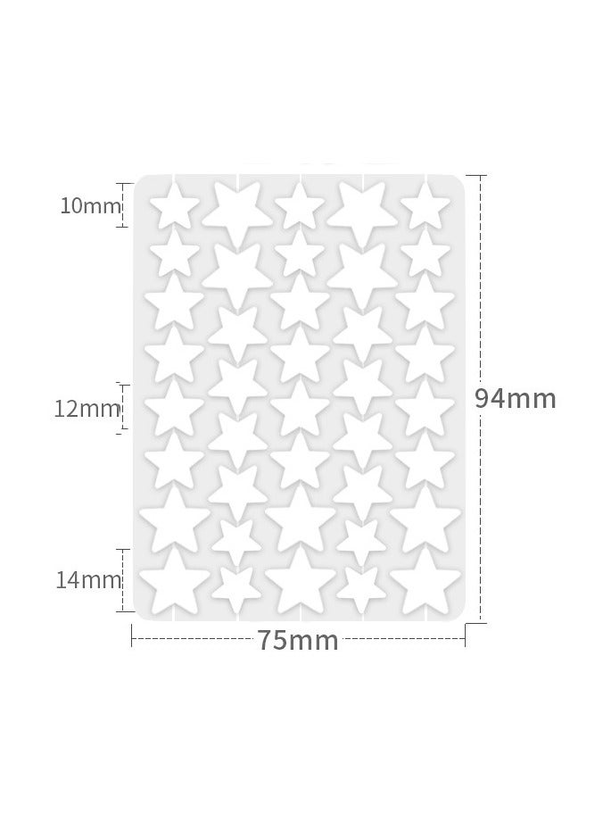 Skin Need Cute Star Face Stickers – Colorful Decorative Facial Patches for Cheeks & Forehead, Waterproof Skin-Friendly Makeup Stickers for Selfies and Parties  - Image 2