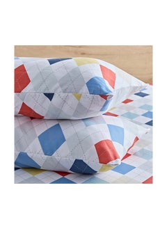 Home Box Nora 2-Piece Plaid Reversible Microfibre Pillow Cover Set 50 x 75 cm  - Image 2