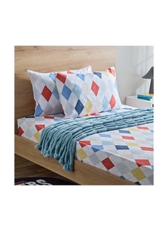 Home Box Nora 2-Piece Plaid Reversible Microfibre Pillow Cover Set 50 x 75 cm  - Image 4