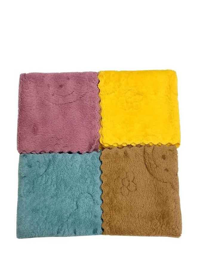 Yanwenx Soft And Super Absorbent Face Towels For Women'S, Kids And Newborn Babies - Set Of 6 -(25X25 Cm), Multi - Image 4