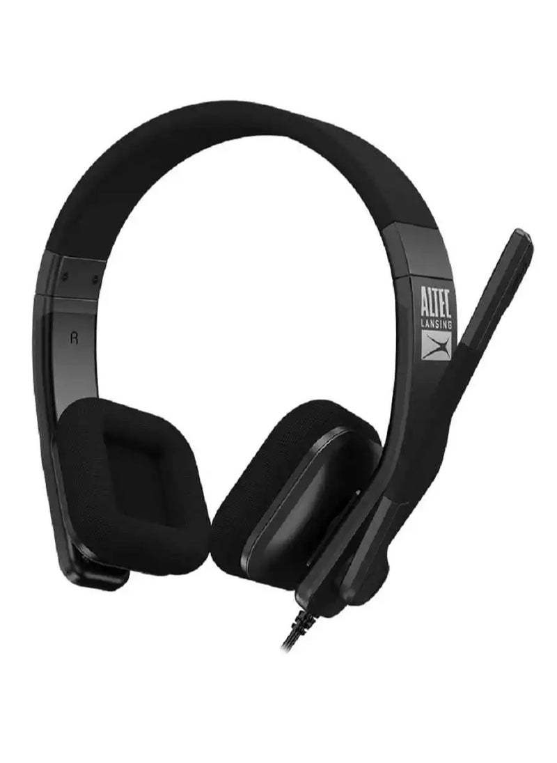 Altec Lansing - Wired Business Headphone with Mic USB - ALBH9606 (Black) - Image 1