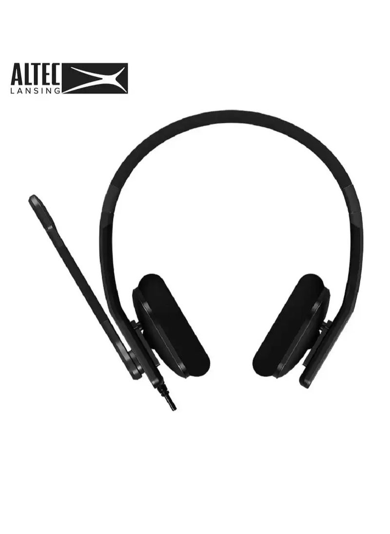 Altec Lansing - Wired Business Headphone with Mic USB - ALBH9606 (Black) - Image 1