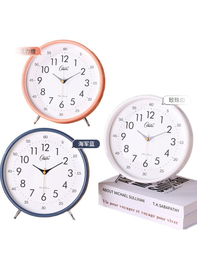 Compas Desktop Alarm Clock For Children And Students, Simple Bedroom Bedside Clock, 2363 Blue - Image 3