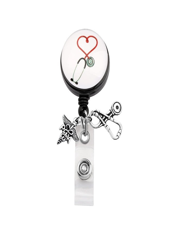FEELMEM PA Medical Stethoscope Retractable Badge Holder Reel Clip Physician Assistant Gift Medical Student Gift Nurse Gifts - Image 1