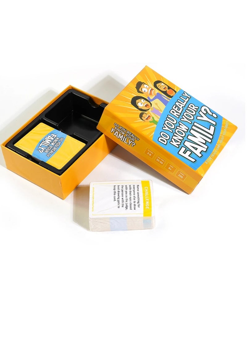 MAGIC VAULT Do You Really Know Your Family? Fun Family Game Challenges For Kids Teens Adults, Card Game, Board Game Night Cards Deck Trivia  - Image 3