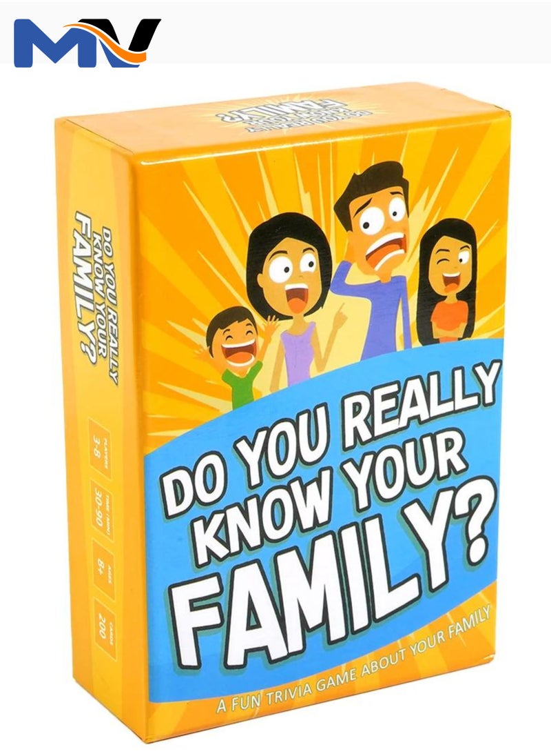 MAGIC VAULT Do You Really Know Your Family? Fun Family Game Challenges For Kids Teens Adults, Card Game, Board Game Night Cards Deck Trivia  - Image 1