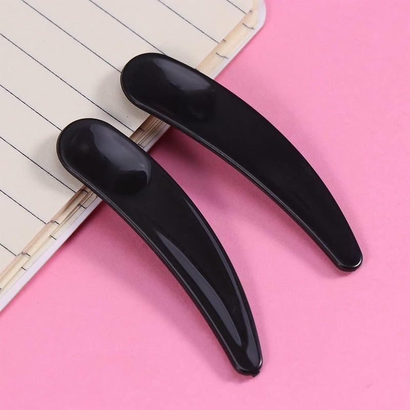 Beaupretty 100Pcs Mini Disposable Makeup Spatulas, Facial Cream Spoon Cosmetic Plastic Spatulas Scoops Tip Spatulas (Black) - Image 3