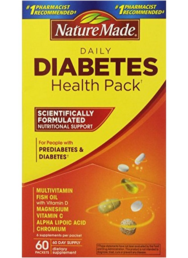 Nature Made Diabetes Health Pack 60 Packets  - Image 1