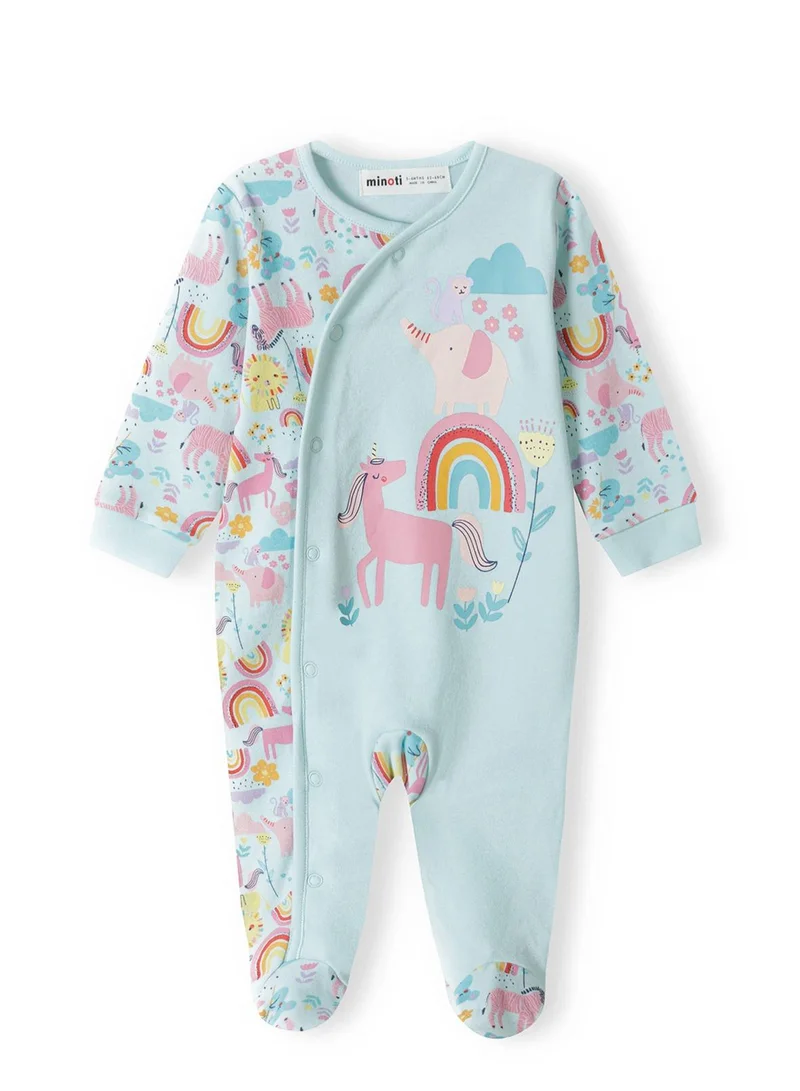 MINOTI 2-Pack Baby Sleepsuits with Full-Length Snap Closures