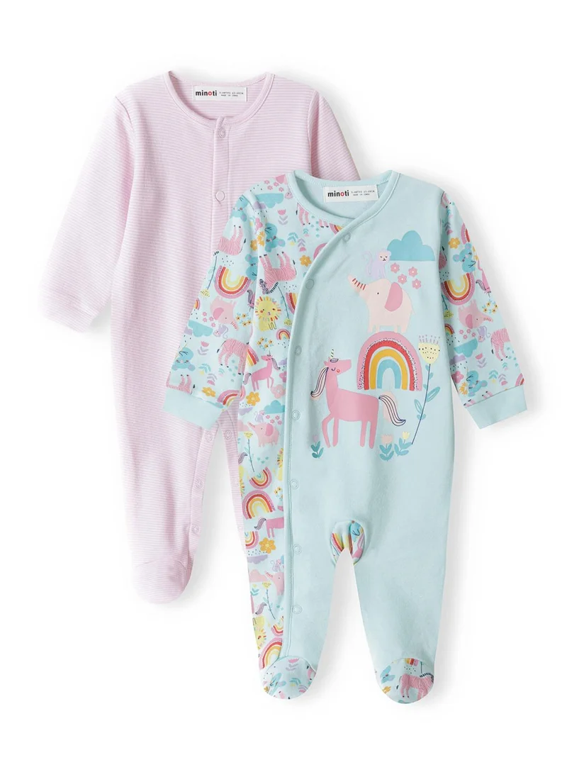 MINOTI Baby 2-Pack Sleepsuit