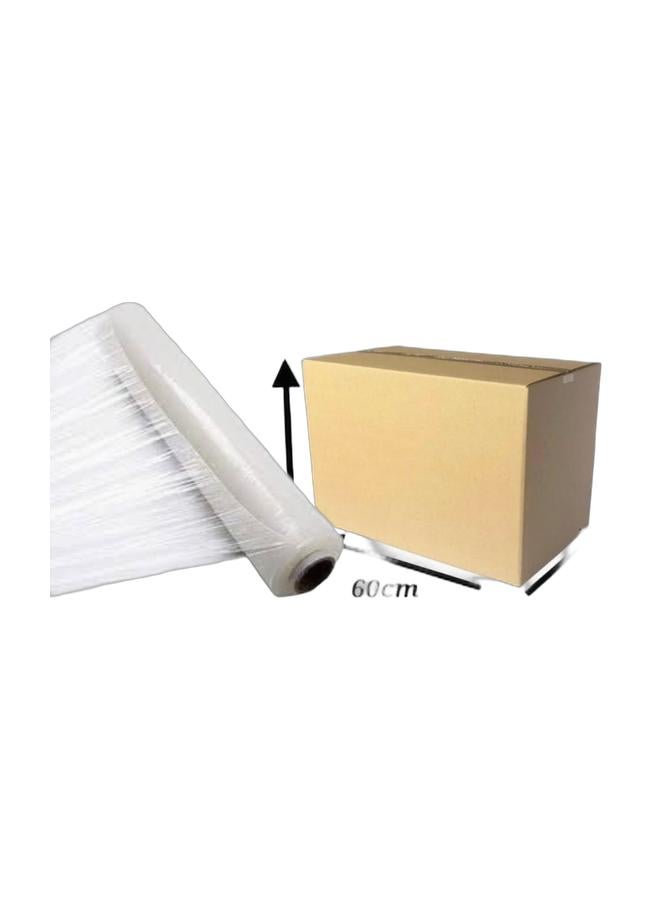 Complete Packaging Set – Strong 60×40×35 cm Cardboard Box + 3kg Stretch Wrap Roll – Professional Solution for Shipping & Secure Storage - Image 1