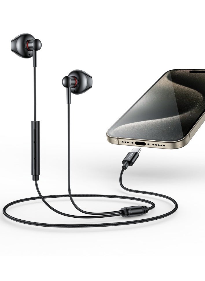 Yesido In-ear Wired Headphones Typec for Apple 16 Huawei Headphones OPPO Metal Headphones  - Image 1
