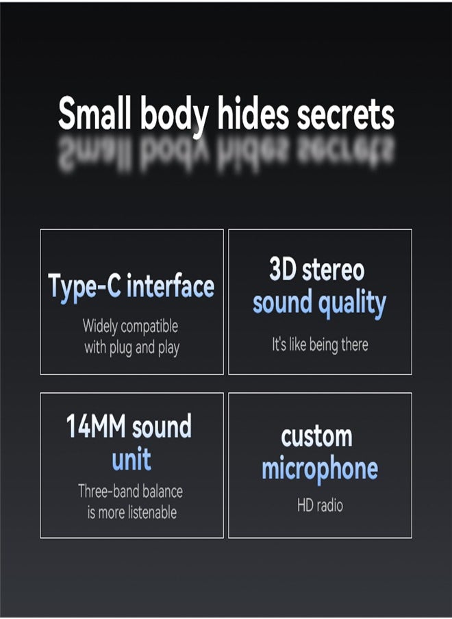Yesido In-ear Wired Headphones Typec for Apple 16 Huawei Headphones OPPO Metal Headphones  - Image 3