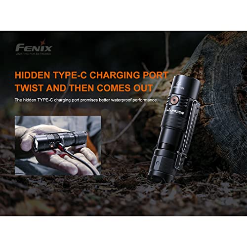 Fenix PD25R EDC Flashlight 800 Lumen USB-C Rechargeable, Dual Switch Pocket Size Lightweight with Organizer - Image 4