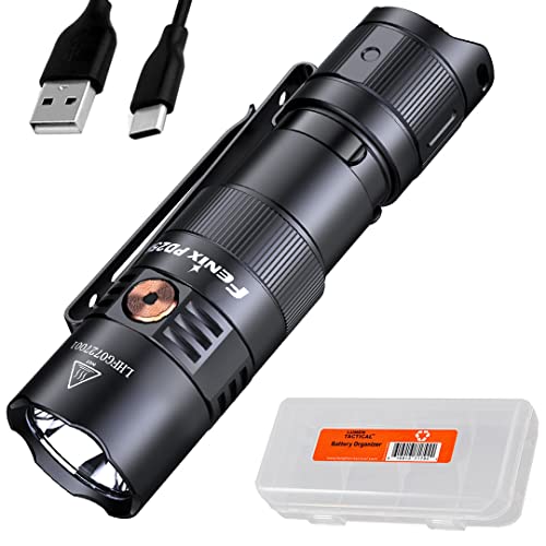 Fenix PD25R EDC Flashlight 800 Lumen USB-C Rechargeable, Dual Switch Pocket Size Lightweight with Organizer - Image 1