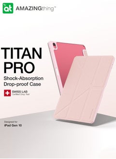 Titan Pro for iPad 10th Generation (2022) 10.9 inch Case Cover with Pencil Storage Slot - Pink - pzsku/Z31A40B7B53BDE1AD176EZ/45/_/1670836253/6d07ab11-28e1-4020-a1fc-f090bf90b065