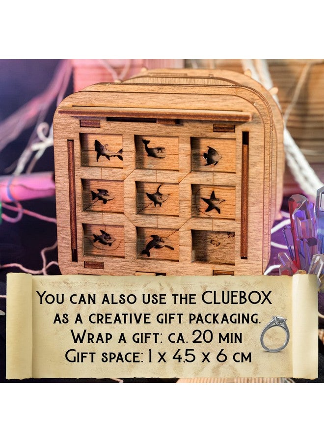 آيدفنتشر Cluebox - خزانة ديفي جونز - لعبة غرفة الهروب - صندوق الألغاز - صندوق هدايا - أحجية خشبية ثلاثية الأبعاد للبالغين - منشار خشبي - دعابة ذهنية - أداة هدية عيد ميلاد للرجال - صندوق المال - Image 4