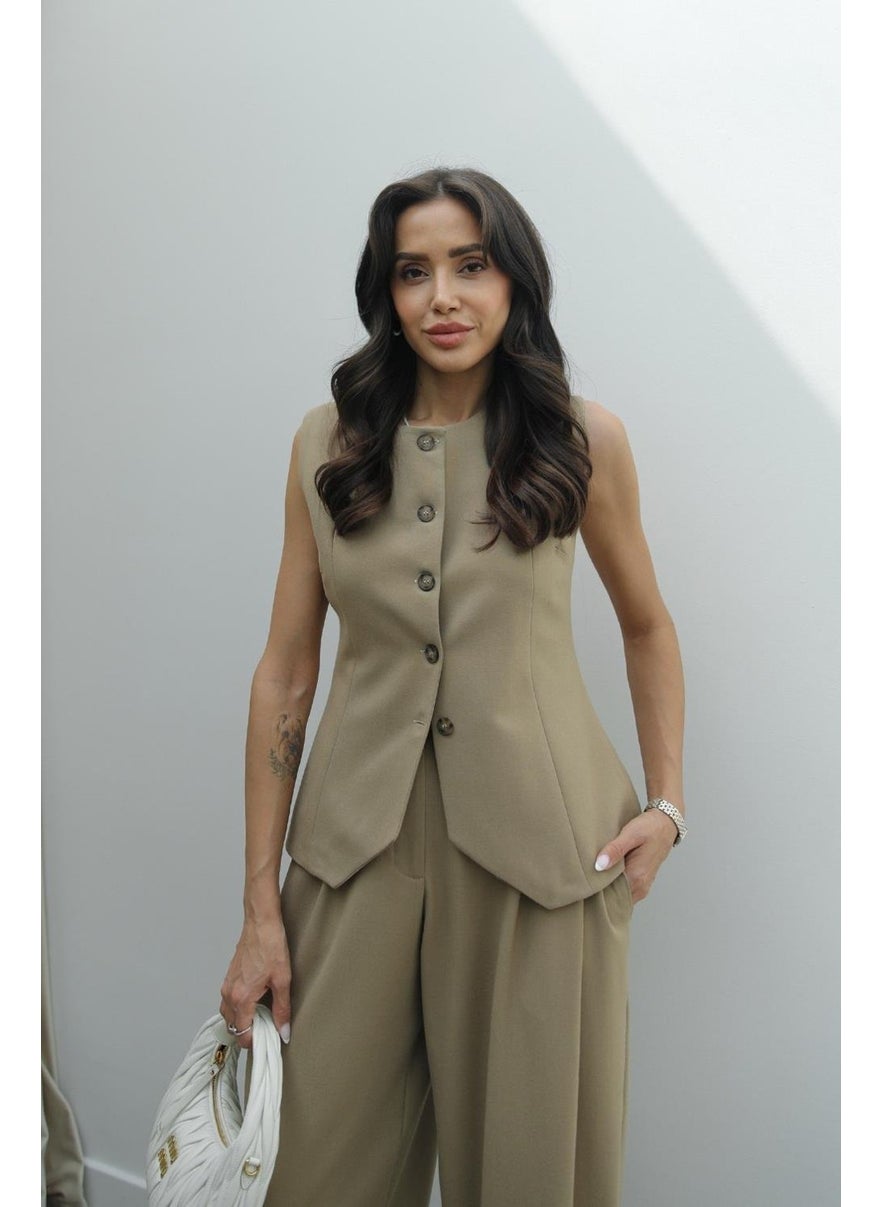 Havoş Havos Camel Carine Vest  - Image 2