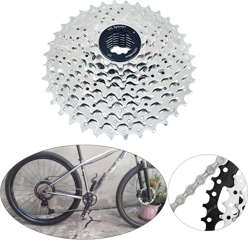 klarako 8 9 10-speed multiple freewheel, 11-25T/46 tooth Bike High Strength Anti-rust Flywheel Cassette Gear Sprocket Replacement Bicycle Repair Parts - Image 4