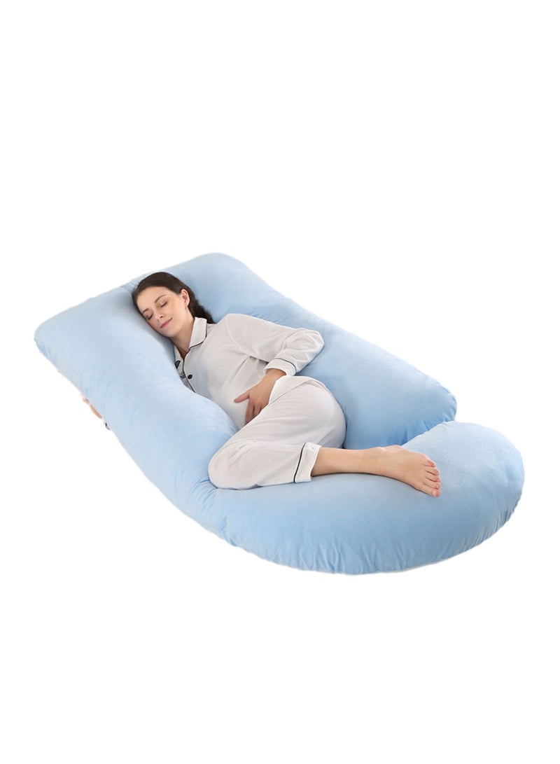 Crystal Velvet Maternity Pillow Maternity Belly Support Pillow Core Side Sleeping Pillow Waist Support Pillow - Image 1