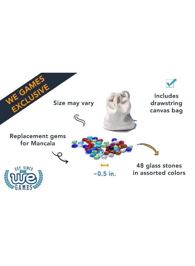 WE Games حجارة مانكالا زجاجية بديلة من WE Games بألوان متنوعة - Image 4