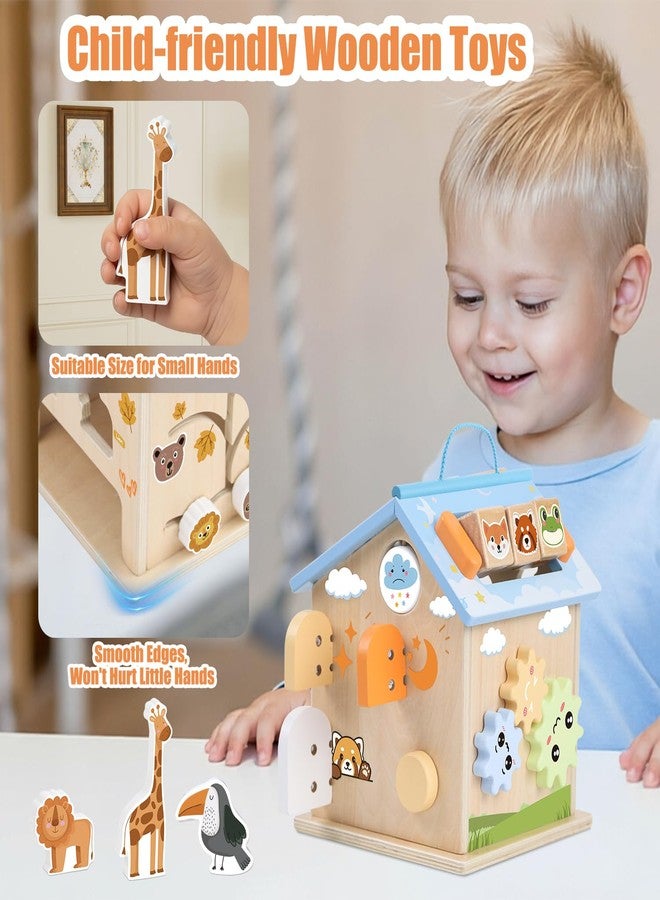 RECEKA Store Wooden Activity Cube 8-in-1 Montessori Toys for 6 Months Old 1 2 3 Toddlers - Image 5