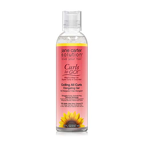JANE CARTER SOLUTION Curls to Go Coiling all Curls Elongating Gel 8oz  Moisturizing Reduce Frizz