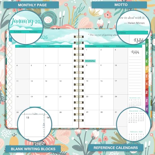 Coboll 2026 Planner - 2026 Planner Weekly and Monthly form January to December 2026, Calendar Planner with Inner Pocket, Premium Paper, 6.4‘’ x 8.3'' - Image 5
