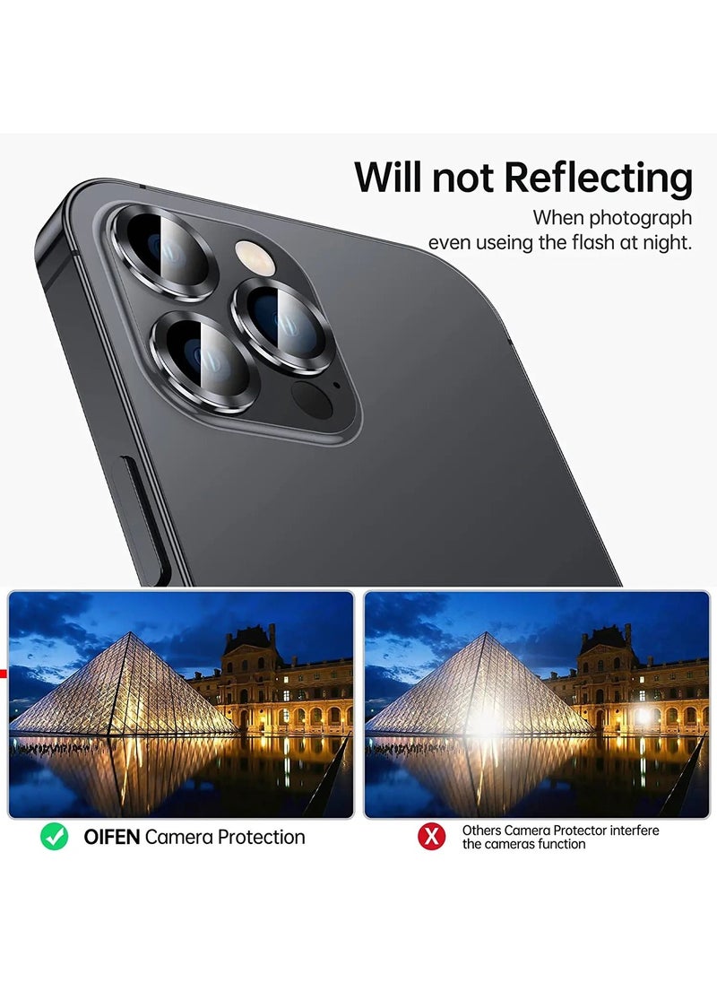 Rock Pow - 3+1  for iPhone 14 Pro Max (6.7 inch)/ iPhone 14 Pro (6.1 inch) Camera Lens Protector,Anti Scrach HD Tempered Metal Glass Camera Screen Protector Shockproof Cover Film,Graphite - Image 1