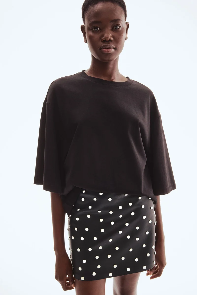 اتش اند ام تنورة ميني مرصعة