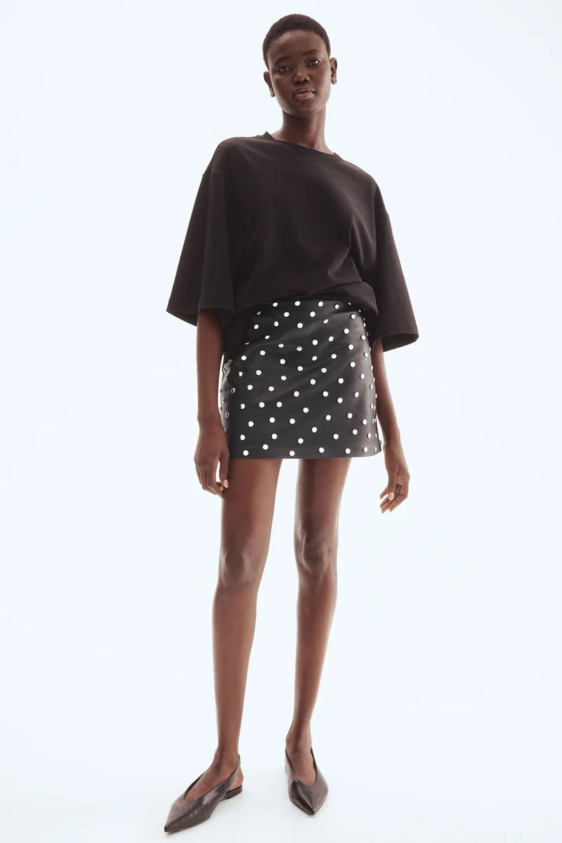 H&M Studded mini skirt