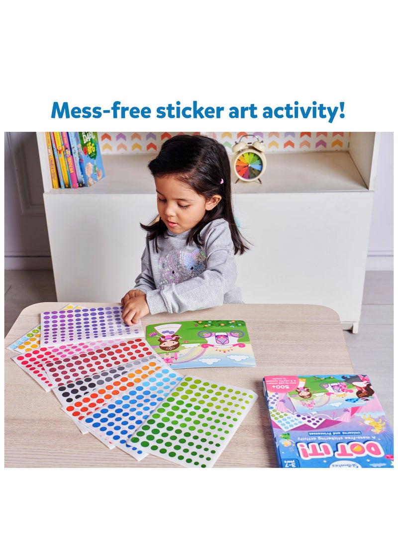 Skillmatics Dot It Unicorns & Princesses, No Mess Sticker Art for Kids, Craft Kits, DIY Activity, Travel Toys, Fine Motor Skills, Gifts for Boys & Girls Ages 3, 4, 5, 6, 7  - Image 3