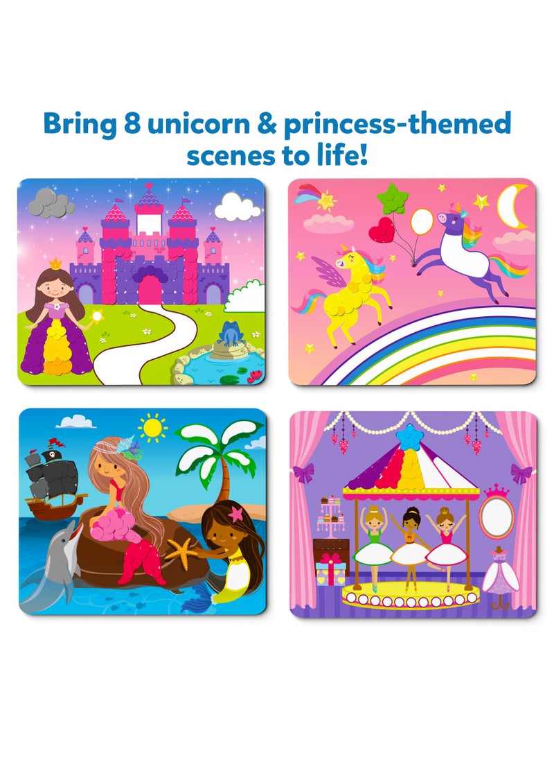 Skillmatics Dot It Unicorns & Princesses, No Mess Sticker Art for Kids, Craft Kits, DIY Activity, Travel Toys, Fine Motor Skills, Gifts for Boys & Girls Ages 3, 4, 5, 6, 7  - Image 4