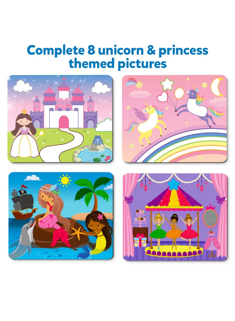 Skillmatics Dot It Unicorns & Princesses, No Mess Sticker Art for Kids, Craft Kits, DIY Activity, Travel Toys, Fine Motor Skills, Gifts for Boys & Girls Ages 3, 4, 5, 6, 7 - Image 4