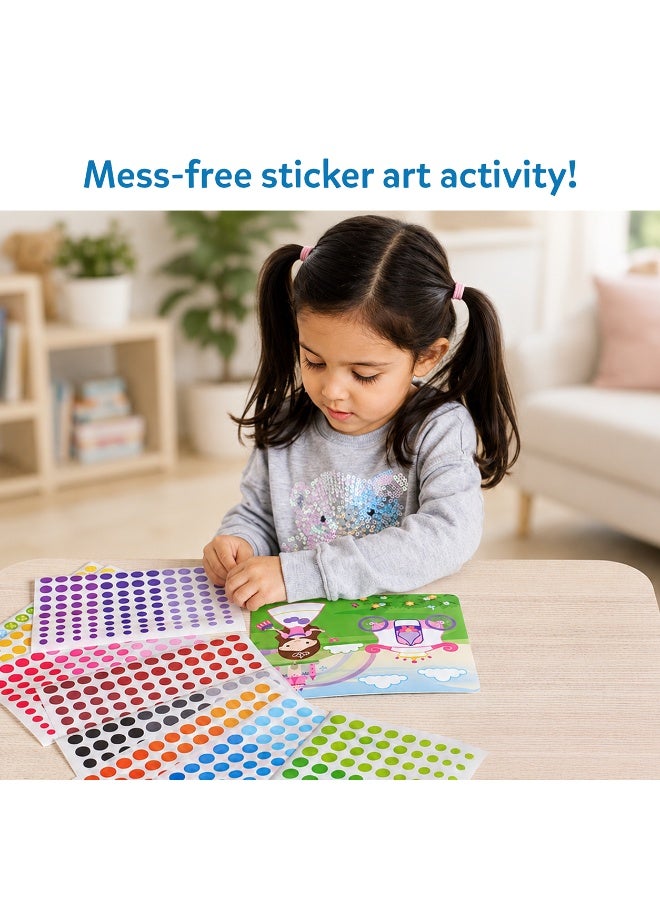 Skillmatics Dot It Unicorns & Princesses, No Mess Sticker Art for Kids, Craft Kits, DIY Activity, Travel Toys, Fine Motor Skills, Gifts for Boys & Girls Ages 3, 4, 5, 6, 7 - Image 3