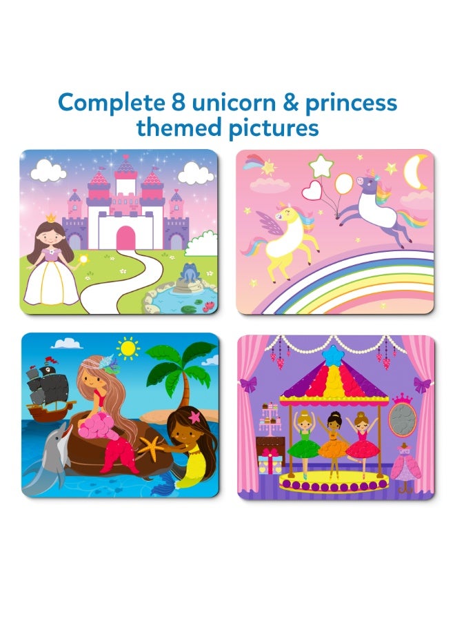 Skillmatics Dot It Unicorns & Princesses, No Mess Sticker Art for Kids, Craft Kits, DIY Activity, Travel Toys, Fine Motor Skills, Gifts for Boys & Girls Ages 3, 4, 5, 6, 7 - Image 4