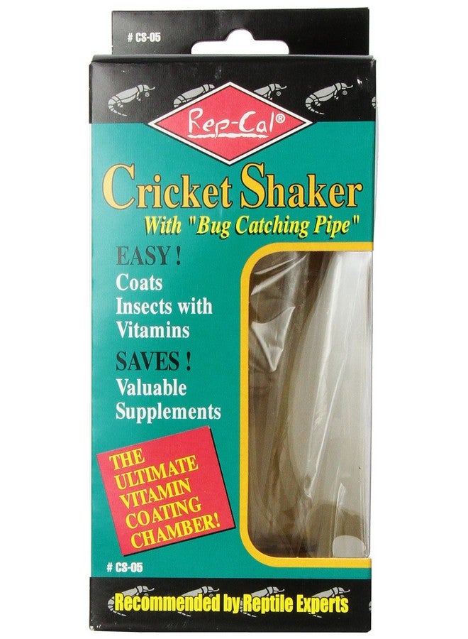 ريب-كال هزاز كريكيت Rep-Cal SRP00500 مع أنبوب صيد الحشرات، فيتامينات ومكملات غذائية للزواحف - Image 1