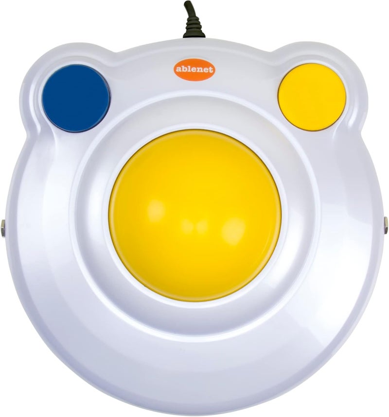 Ablenet BIGtrack 2 Trackball - Adaptive Mouse for Special Needs and Users Who Lack Fine Motor Skills - Big Trackball Mouse with 2 Mice Buttons for Handicap and Disabled - Product #12000006 - Image 1