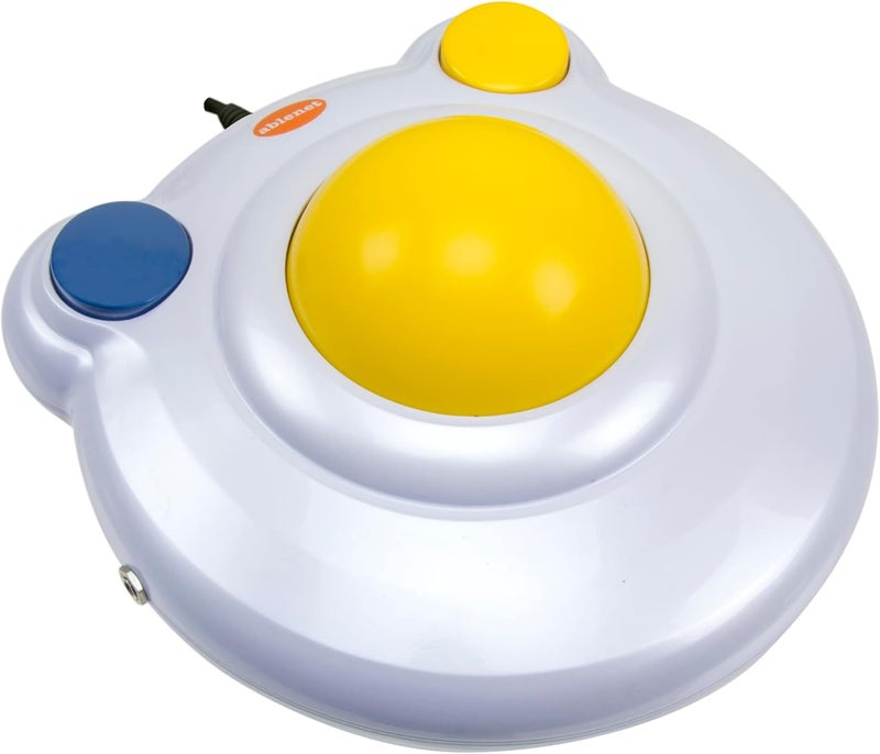 Ablenet BIGtrack 2 Trackball - Adaptive Mouse for Special Needs and Users Who Lack Fine Motor Skills - Big Trackball Mouse with 2 Mice Buttons for Handicap and Disabled - Product #12000006 - Image 2