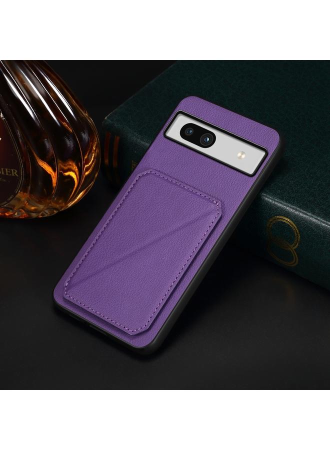 Zaboon Case For Google Pixel 7a D04 Calf Texture Dual Card Slot Holder Phone Case - Image 2