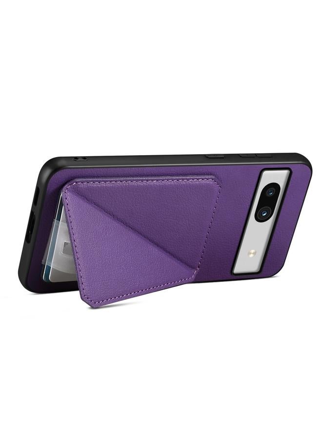 Zaboon Case For Google Pixel 7a D04 Calf Texture Dual Card Slot Holder Phone Case - Image 4